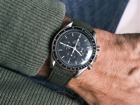 omega speedmaster with strap|Omega Speedmaster strap options.